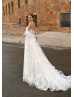 Beaded Sweetheart Neck Ivory Lace Tulle Corset Back Wedding Dress